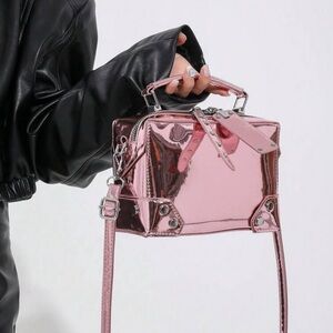 Metallic Pink Handbag